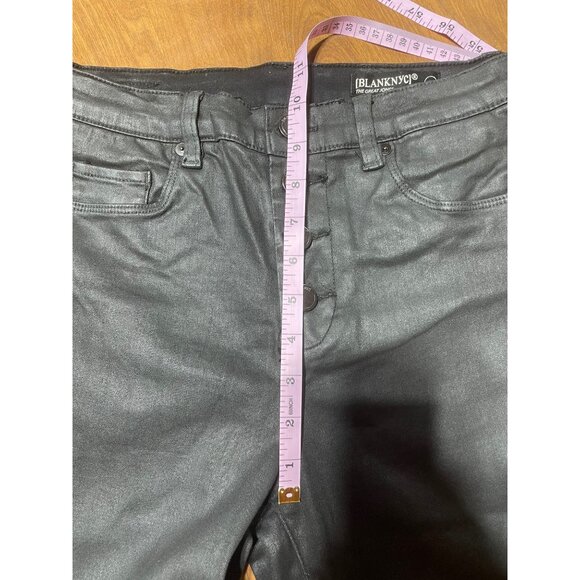 BlankNYC SPARTACUS THE GREAT JONES High Rise Skinny Black Button Fly Jeans 27 - Picture 5 of 12